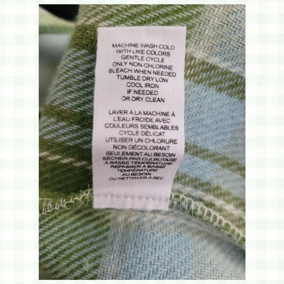 FOR THE REPUBLIC Classic Short Jacket in Blue Green Plaid Women's Size XL/TG - Picture 8 of 16